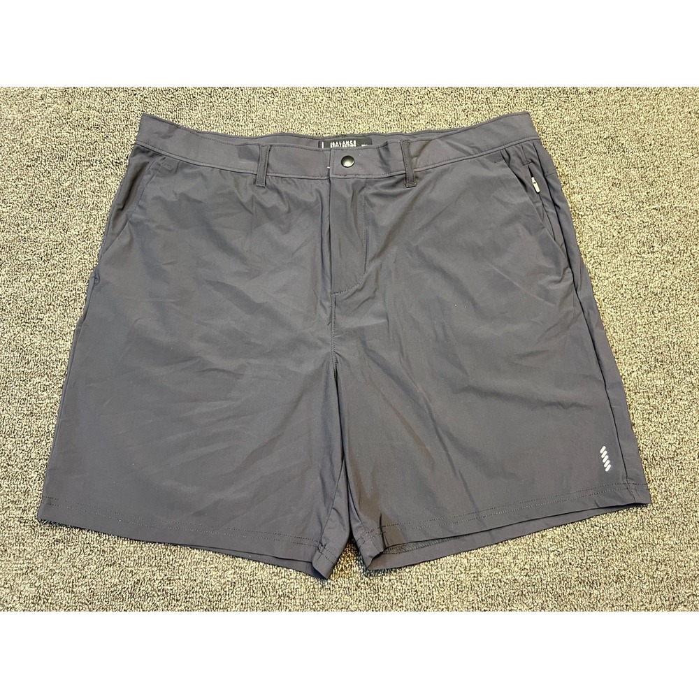 Balance Collection Shorts Mens 2XL Navy Blue Stretch Athletic Mid Rise Workout